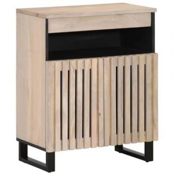 Aparador de madera maciza de mango 60x34x75 cm