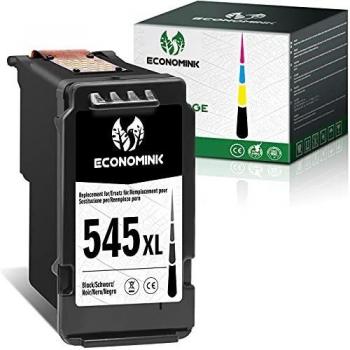 Economink 545XL Cartucho de Tinta Remanufacturado para Canon PG-545 XL, para Pixma Pixma MX495 TS3150 MG2550 MG2950 MG2550s MG2555s TR4550 MG2450 TS3350 TS3151 MG3052 ​Impresoras, Pack de 1