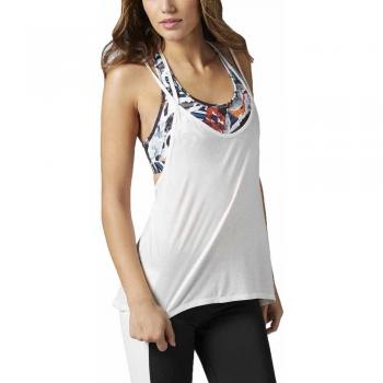 Reebok D Strappy Tank Camiseta de Tirantes, Mujer, Negro