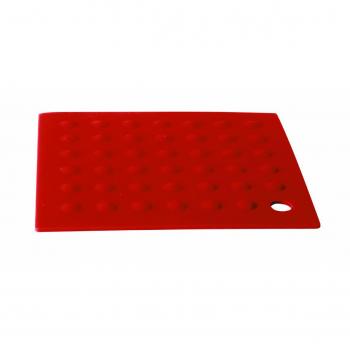 Lacor - 66750 - Tapete Silicona Cuadrado 18x18 cm - Rojo
