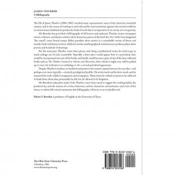 Bibliografía de James Thurber: Edición en Rústica por Edwin T. Bowden