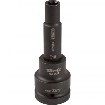 Vaso de impacto Torx-E largo 3/4 E20 KS TOOLS 450.0452