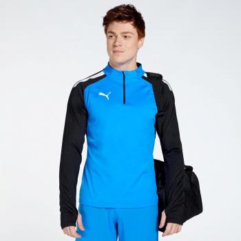 Puma Chaqueta Teamliga, tipo: chaqueta de fútbol, características: color azul (Electric Blue Lemonade/Puma Black), talla S, diseño de entrenamiento