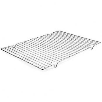 Lacor 66927 Rejilla Rectangular para repostería, 43x30 cm, Acero Cromado
