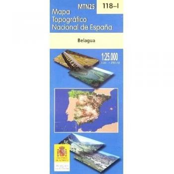Mapa belagua 118-I 1:25000 -mapa topografico nacional