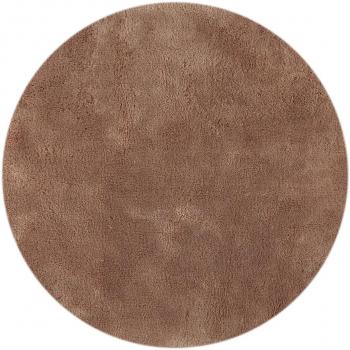 Alfombra Shaggy Cuddly Redonda Beige 150 cm