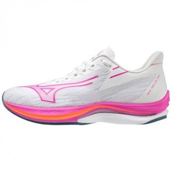 Zapatillas Running Mujer Mizuno Wave Rebellion Pro - Mayor Velocidad y Habilidad, Zapatillas Running Wave Rebellion Sonic, Mizuno Wave Rebellion Sonic Zapatillas para correr de carretera para Mujer, Blanco (White/807 C