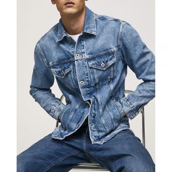 Chaqueta Vaquera Hombre Pepe Jeans Pinners - Estilo Moderno, Cazadora vaquera efecto desgastado