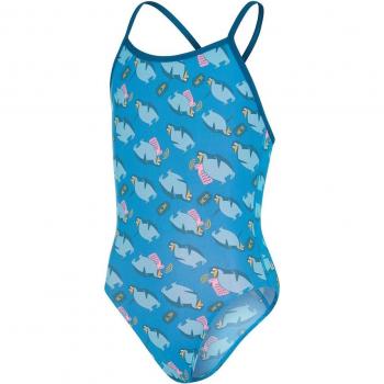Speedo - Bañador de niños de natación Flipper Phone Allover Vback