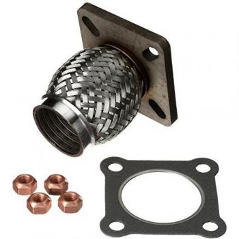 Unión flexible de escape HJS 83 00 8304 para Volkswagen Golf 3 Cabrio y GOLF 3, incluye flasque y piezas de montaje