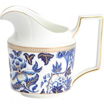 Wedgwood Hibiscus Floral Creamer 259ml Blue and White