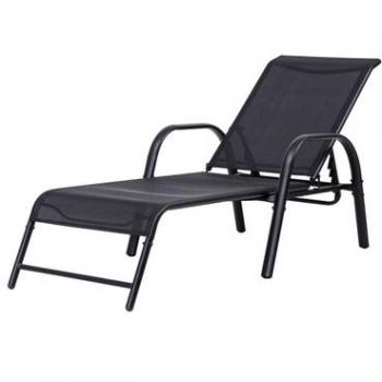 Outdoor Folding Recliner Chair with Adjustable Back