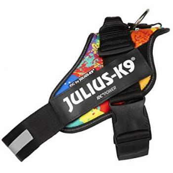 Arnés Ergonómico y Deportivo para Perros Julius K9 IDC Power - Nuevos Colores, Tamaño L/1, Modelo Crazy