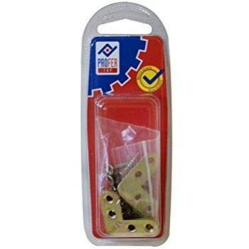 PROFER TOP - Escuadra Plana Bicrom Bl 8 Pzs Profer Top 30X30 Mm