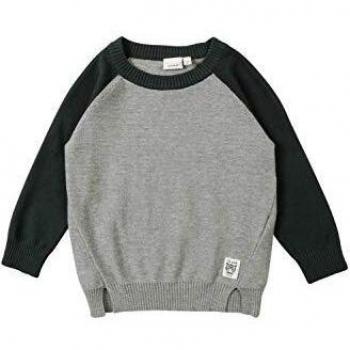 NAME IT - Jersey para niño verde oscuro 98 cm