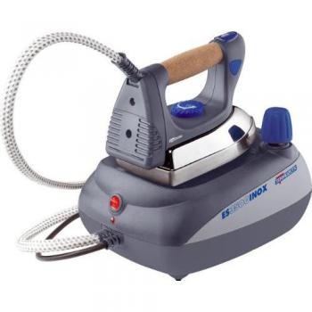 Ferro de planchar a vapor profesional Termozeta ES3500 Inox 2000W 600ml, suela de aluminio, mango de corcho, presión 3.5 bar