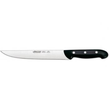 Arcos Maitre, Cuchillo Trinchante, Acero Inoxidable Nitrum 220 mm, Mango Polipropileno Negro
