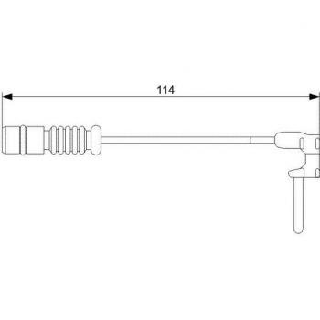 Sensor de desgaste de pastillas de frenos BOSCH 1 987 473 011