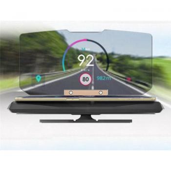 Proyector Universal HUD para Coche con Soporte Multifuncional de 6,5 Pulgadas para Teléfonos Inteligentes