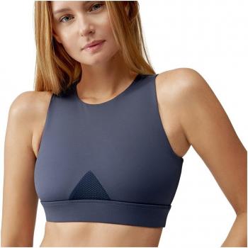 Top de mujer Zhao Azul Born Living Yoga, características: diseño moderno, tejido transpirable, ajuste cómodo, ideal para yoga y actividades deportivas
