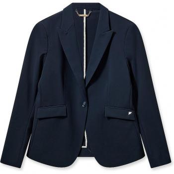 MOS MOSH Classic Blue Blazer with Long Sleeves and Flap Pockets, Size 36
