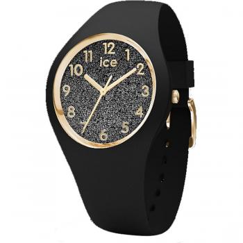 Reloj de Mujer Ice Watch Glitter con Números Negros y Correa de Silicona - 015347 (Tamaño XS)