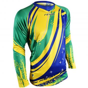 Rinat Flags Jersey de Portero, Unisex Niños, Amarillo/Verde/Azul, YM