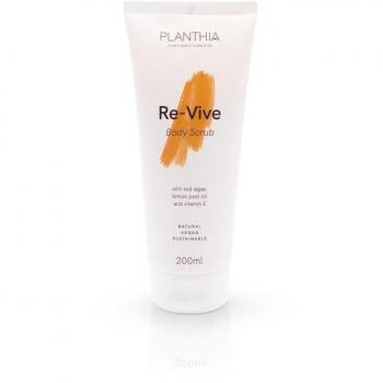 Planthia Exfoliante Corporal Estimulante RE-VIVE 200ml - Con Vitamina E, Savia de Abedul y Extracto de Romero - 99,95% Ingredientes Naturales Sin Microplásticos