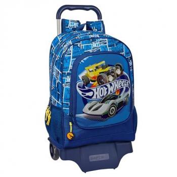 Safta Maleta Trolley Hot Wheels Sonny - Mochila Infantil con Carro, Modelo 522, Ideal para Niños de Diferentes Edades, Cómoda y Versátil, Calidad y Resistencia, Dimensiones 32x42x