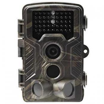 Denver WCM-8010 Cámara de Vigilancia para Caza 2G, Videocámara de Naturaleza Impermeable, Nocturna, 8 MP 1080p, marrón
