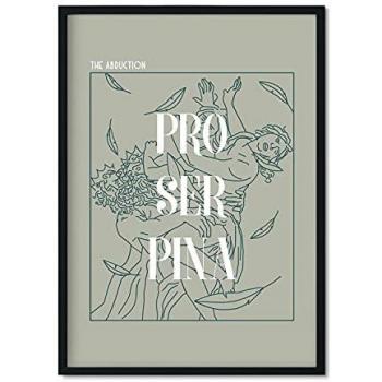 Lámina A3 Proserpina - Póster Minimalista de Diosa Griega para Decoración de Interiores