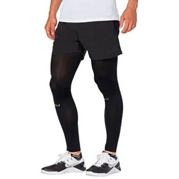 2XU UA4425b Calentadores De Piernas, Hombre, Negro, M