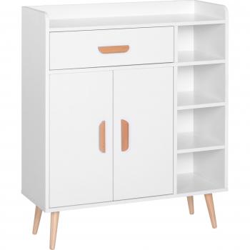 Aparador Buffet Multiusos Blanco 80x29,5x96 cm
