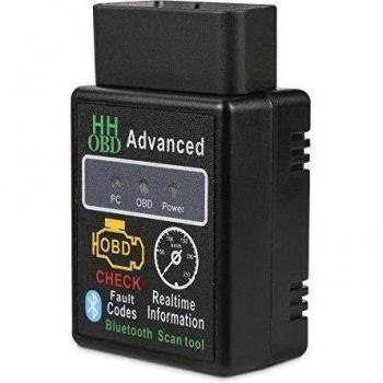 topist Bluetooth OBD2 escáner, Mini OBD2 ELM327 V2.1 Android Bluetooth Auto Scanner, HH OBD2 diagnóstico escáner adaptador Reader Scan Code prueba dispositivo