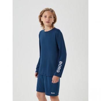 Borg Long Sleeve T-Shirt - Blue, Youth Size 158-164