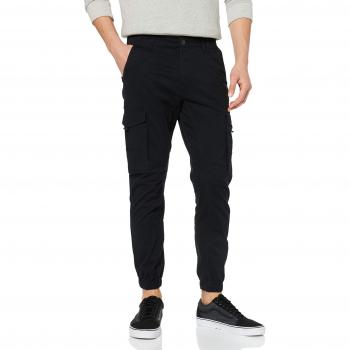 Jack & Jones JJIPAUL JJFLAKE AKM Cargo Trousers Black, Male, Size: 33W x 34L