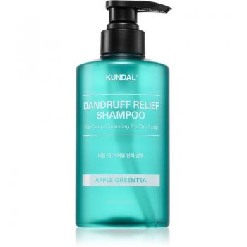 KUNDAL Dandruff Relief Shampoo - Apple Green Tea for Dry Skin, Anti-Dandruff & Anti-Itch, 500 ml