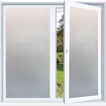 KINLO 90x200cm PVC Autoadhesiva Pegatina Translúcida para Ventana Vidrio Película Vinilo Pegatina con Electricida Estática para Cristal de Ventanal de Oficina/Baño/Cocina/Dormitorio Resistente a Sol/UV