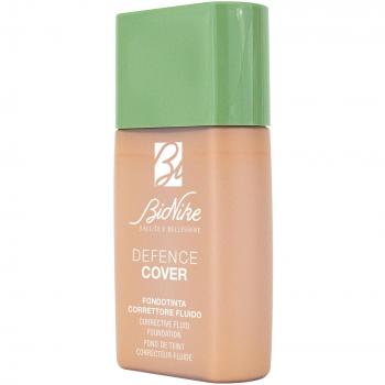 Base Correctora Fluida Defense Cover 104 Honey 40 ml - Bionike, Prebase de Maquillaje Correctora SPF 30, Tono 104 Miel