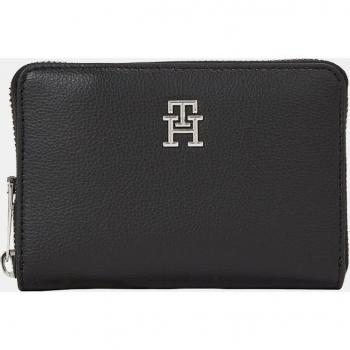 Tommy Hilfiger - Cartera mediana negra con materiales reciclados