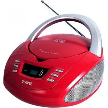 Reproductor CD Denver TCU-211 Rojo