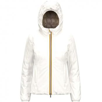 Lily Eco Stretch Thermo Reversible Winter Jacket for Women in White, Size L
