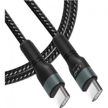 Cable USB-C a USB-C Power Delivery 60W Carga Rápida Longitud 1,2m Negro