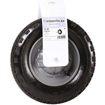 Rueda inflada para carretilla PF 150, diámetro 380 mm, con llanta metálica y buje de Ø 14 mm