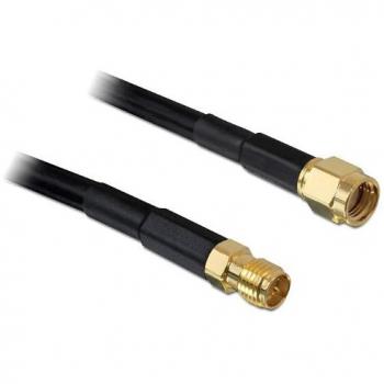 Cable Antena Delock 88432 10m RP-SMA Macho a RP-SMA Hembra, 0.86 dB, Coaxial CFD200
