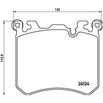 BREMBO P 06 077 Low-Met Front Disc Brake Pad Set for BMW/ROLLS-ROYCE OE# 34116799964