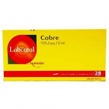 Labcatal 4 Cobre Complemento Alimenticio - 28 Ampollas