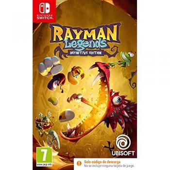 Rayman Legends: Definitive Edition (Código en caja) para Nintendo Switch - Incluye juego completo, gráficos mejorados, niveles adicionales y multijugador cooperativo