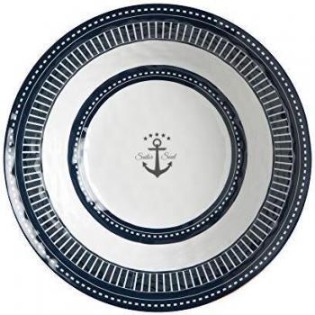 Ensaladera Sailor Soul de Melamina con Servidores, Diseño Elegante y Multicolor, Ø 27,5 cm
