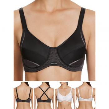 Berlei Electrify Mesh Wired Bra - Black Polyamide - Size 40E